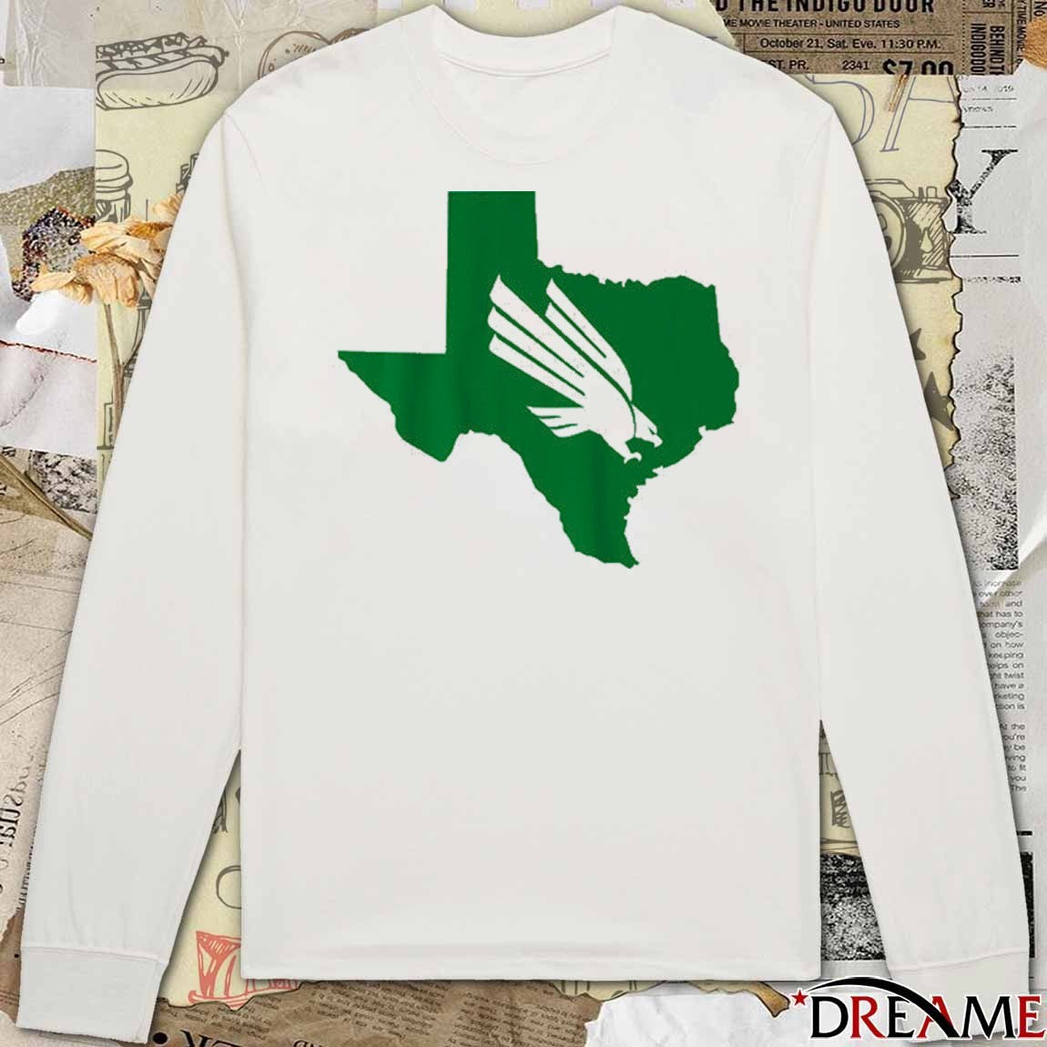North Texas Mean Green Football Texas Diving Eagle NCAA t-shirt