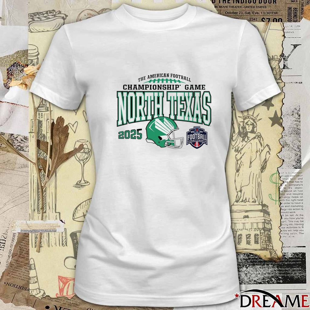 North Texas Mean Green The American Football Championship Game 2025 t-shirt