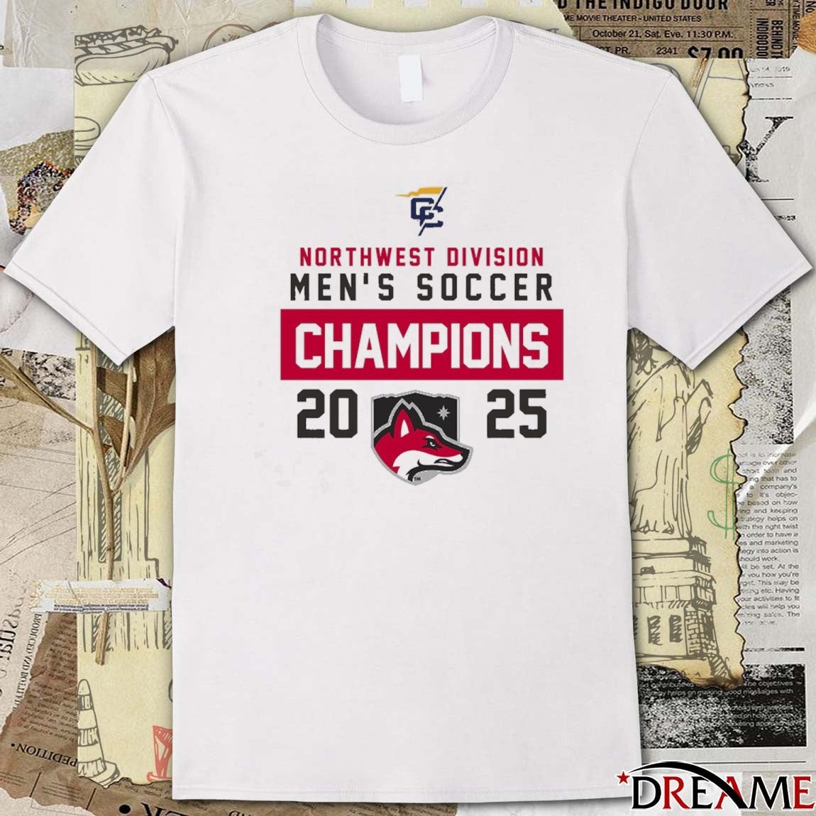 Northwest Diviion Men’s Soccer Champions 2025 North Greenville Trailblazers t-shirt