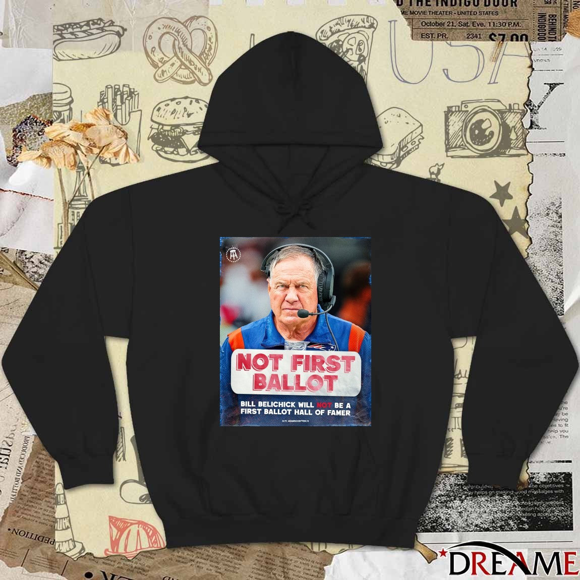 Not First Ballot Bill Belichick Will Not Be A First Ballot Hall Of Gamer Poster t- shirt