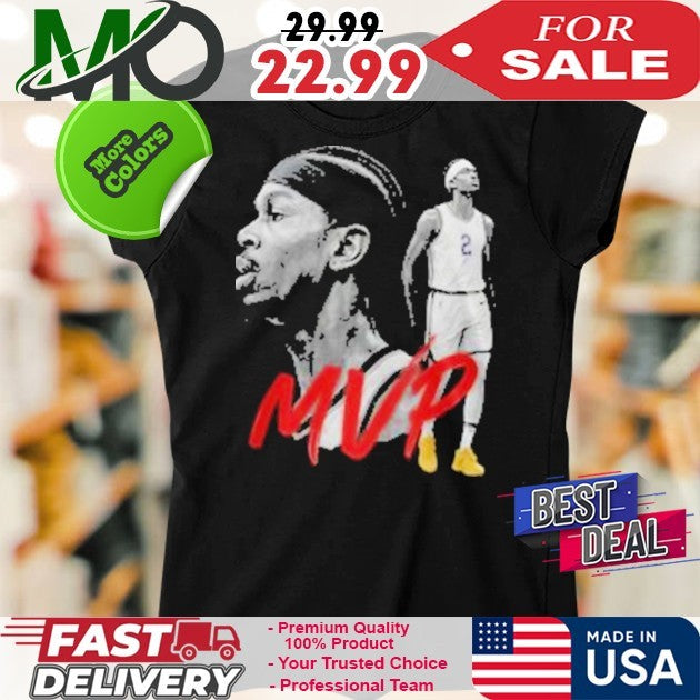 Number 2 Shai Gilgeous-Alexander 2025 NBA MVP Black Fan T-Shirt