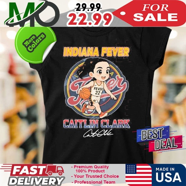 Number 22 Caitlin Clark X Indiana Fever Signatura 2025 Shirt