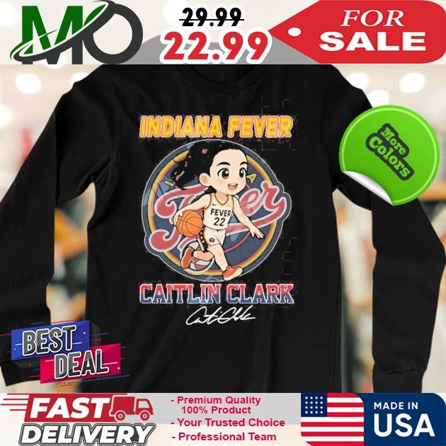 Number 22 Caitlin Clark X Indiana Fever Signatura 2025 Shirt
