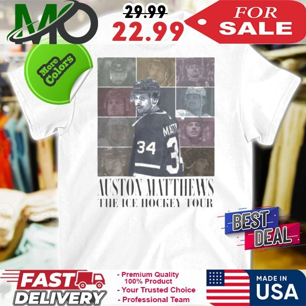 Number 34 Auston Matthews Ice Hockey Tour Shirt