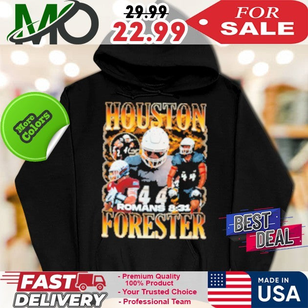 Number 44 Houston Forester Romans 8 31 Shirt