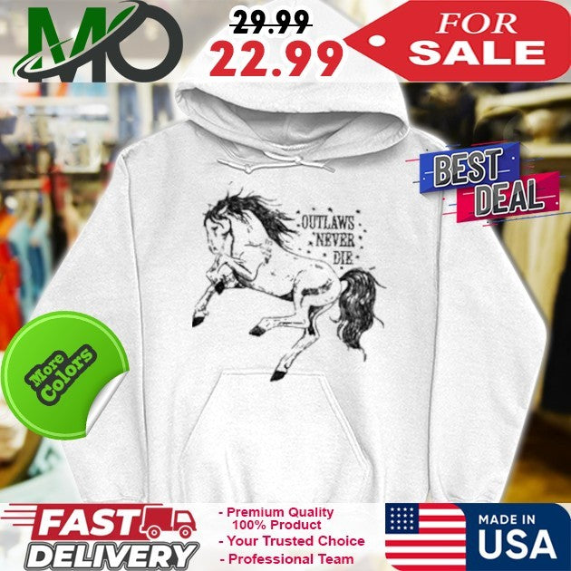 Oatmilklady Outlaws Never Die Shirt