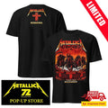 Official Metallica M72 Bucharest Romania 2026 Two Sides Tee – Four Horsemen Art by Maxx242