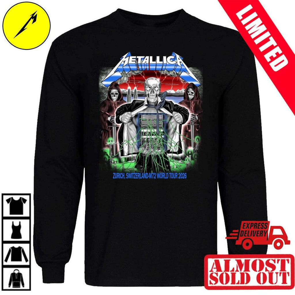 Official Metallica Zurich Switzerland May 27 2026 T-Shirt Luca Schenardi