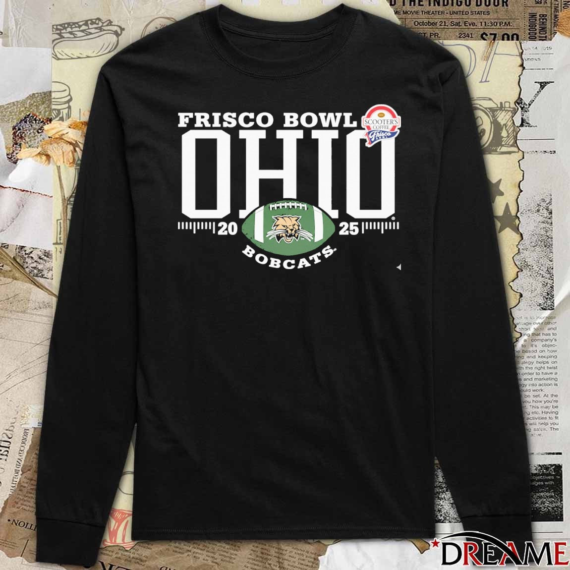 Ohio Bobcats 2025 Scooter’s Coffee Frisco Bowl t-shirt