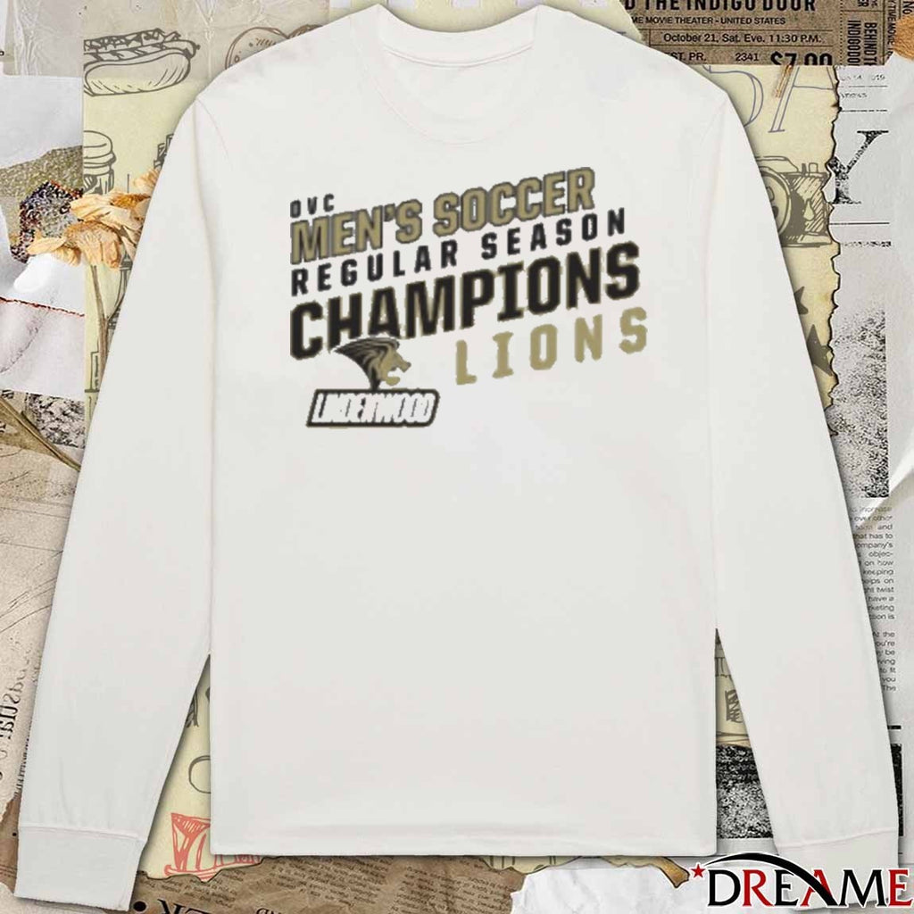 Ohio Valley Conference OVC Lindenwood Lions Men’s Soccer Regular Season Champions t-shirt