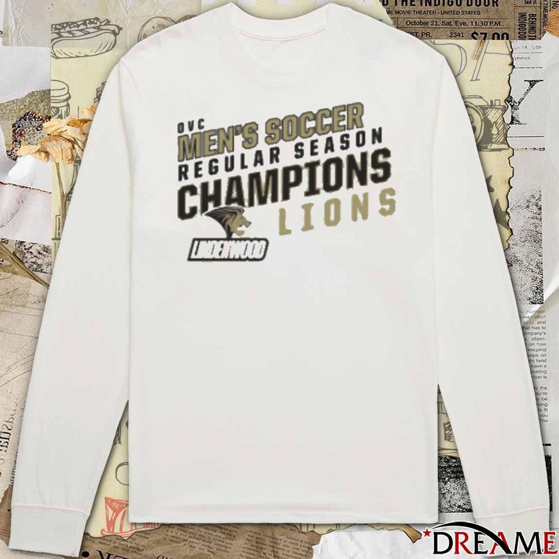 Ohio Valley Conference OVC Lindenwood Lions Men’s Soccer Regular Season Champions t-shirt