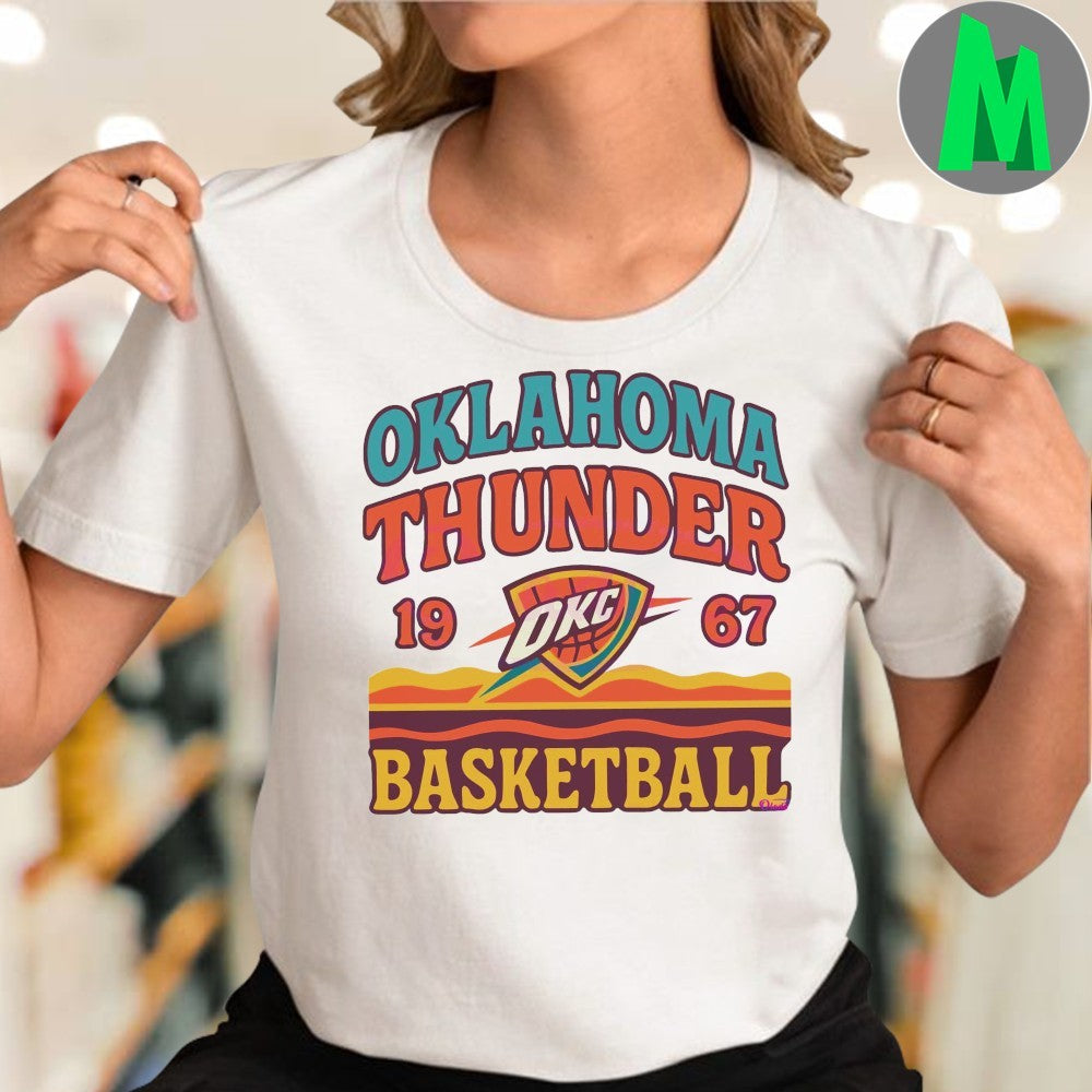 Oklahoma City Thunder Retro Basketball Vintage Game Day Shirt