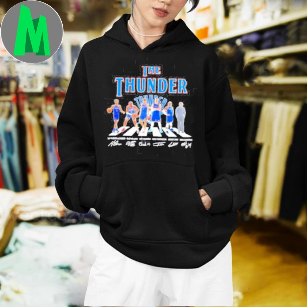 Oklahoma City Thunder Team Abbey Road Signatures Graphic T-Shirt