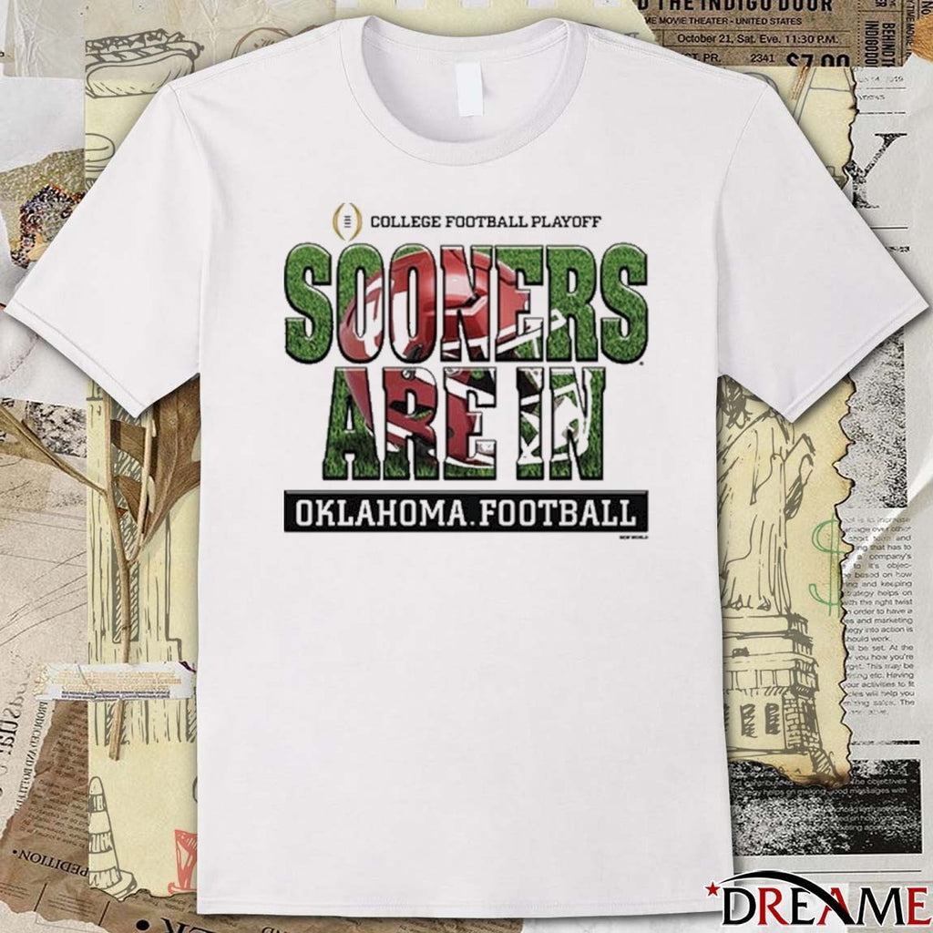 Oklahoma Sooners 2025-26 College Football Playoff Bound Sooners Are In Helmet t-shirt