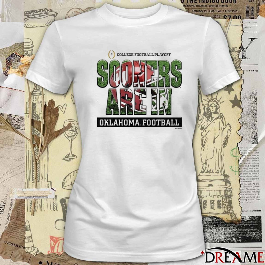 Oklahoma Sooners 2025-26 College Football Playoff Bound Sooners Are In Helmet t-shirt
