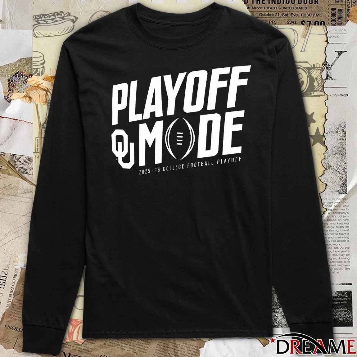 Oklahoma Sooners 2025-26 College Football Playoff Pass Protection Playoff Mode t-shirt