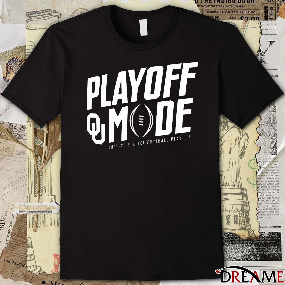 Oklahoma Sooners 2025-26 College Football Playoff Pass Protection Playoff Mode t-shirt