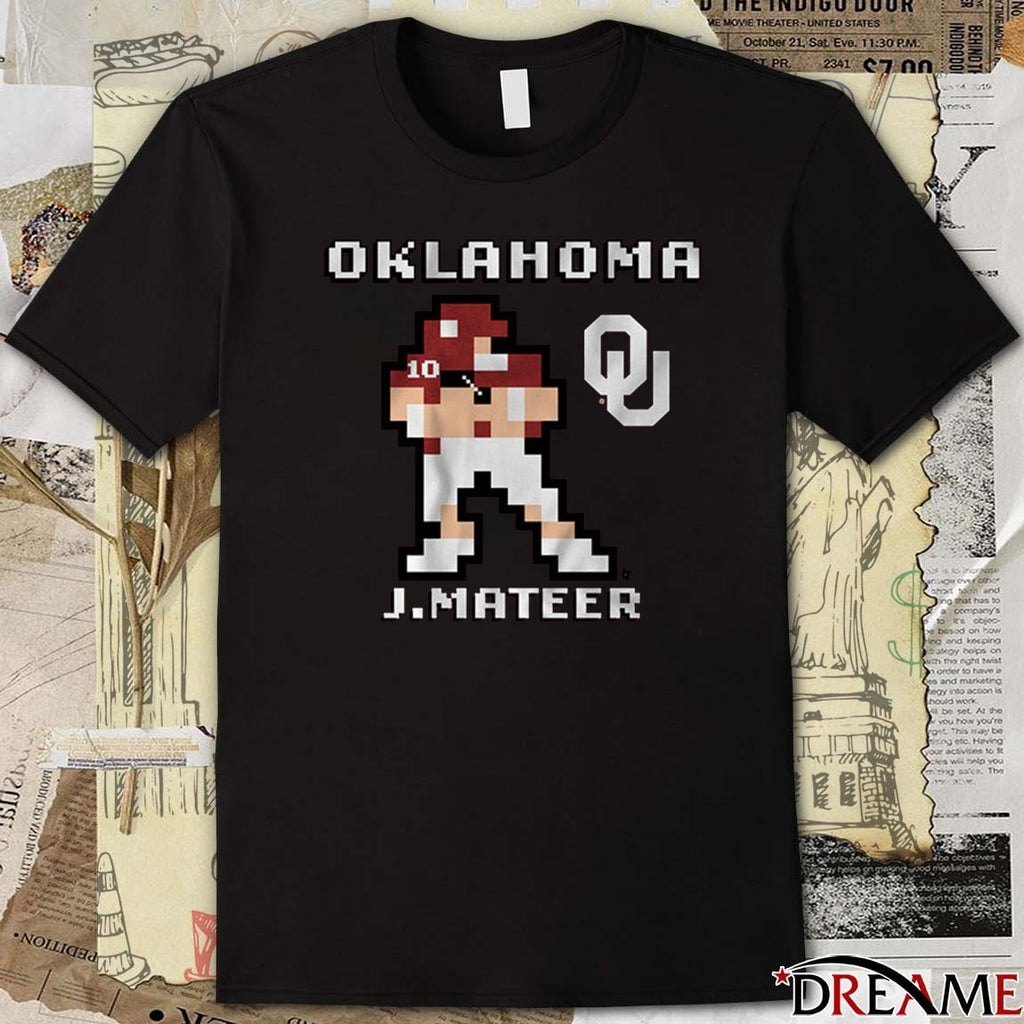 Oklahoma Sooners Football NCAA John Mateer Retro Baller t-shirt