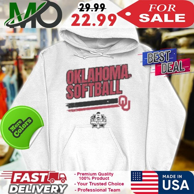 Oklahoma Sooners Softball Women’s College World Series Stripe Logo Fan Shirt