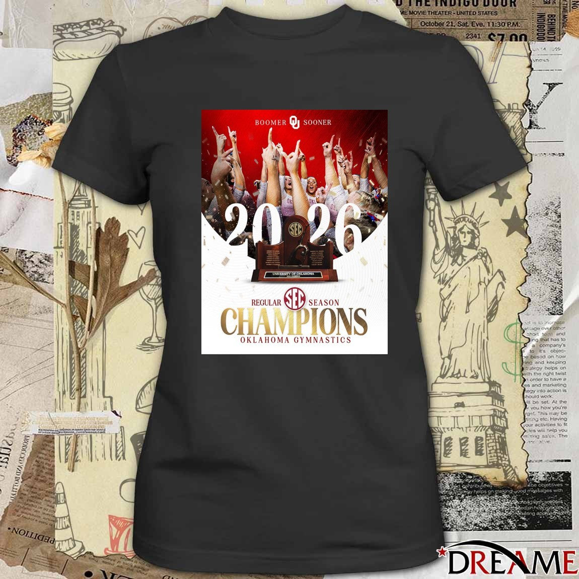 Oklahoma Sooners Women’s Gymnastics 2026 SEC Regular Season Champions Poster t-shirt