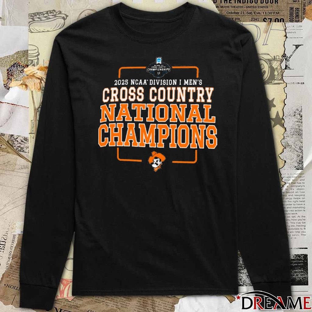 Oklahoma State Cowboys 2025 NCAA Division I Men’s Cross Country National Champions t-shirt