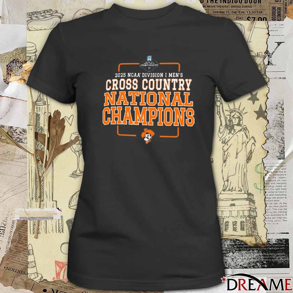 Oklahoma State Cowboys 2025 NCAA Division I Men’s Cross Country National Champions t-shirt