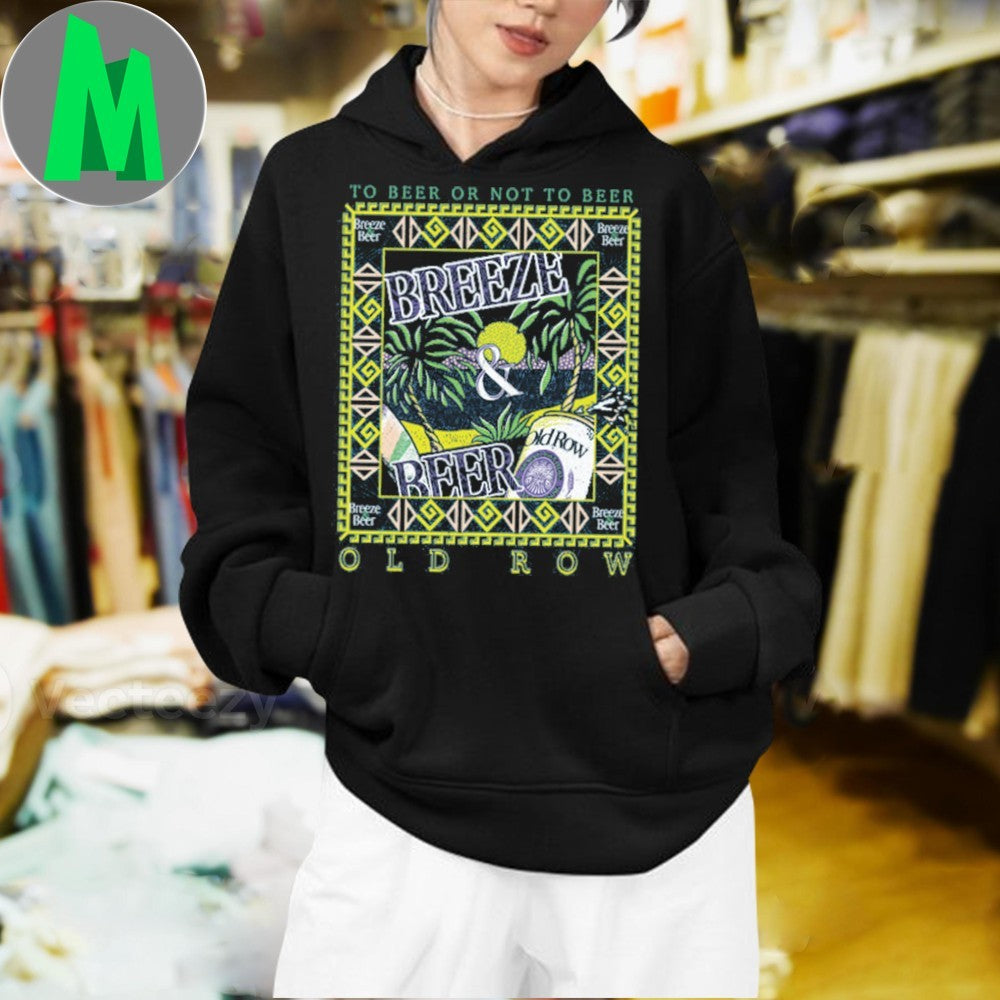 Old Row Teal Breeze and Beer Tropical Beach Shirt