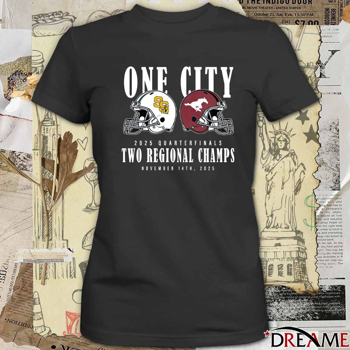 One City Salina South vs Fort Morgan 2025 Quarterfinals Two Regional Champs November 14th 2025 t-shirt