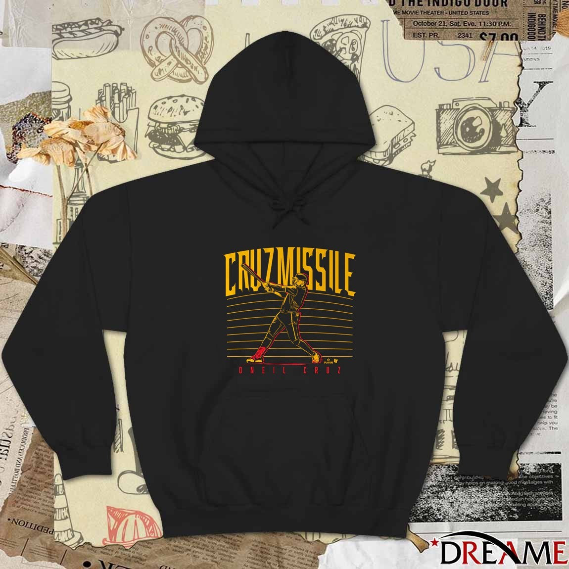 Oneil Cruz Hitting Missile Pittsburgh Pirates MLB t-shirt