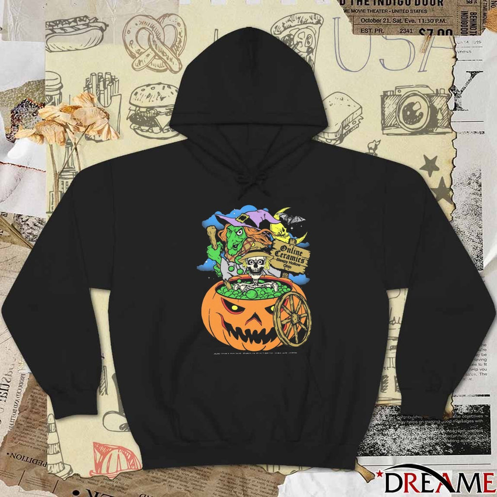Online Ceramics Sleepy Hollow Ohio Halloween 2025 t-shirt