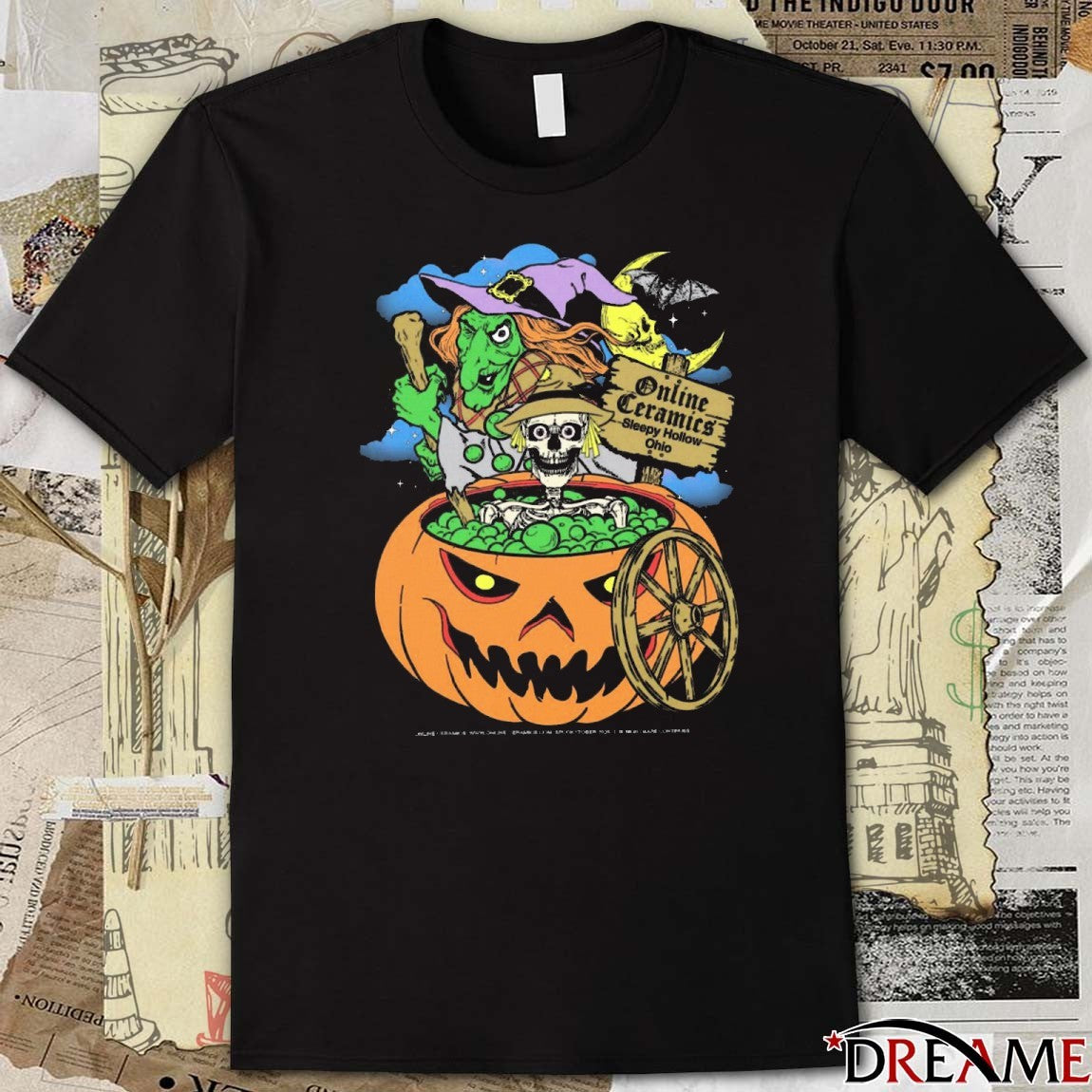 Online Ceramics Sleepy Hollow Ohio Halloween 2025 t-shirt