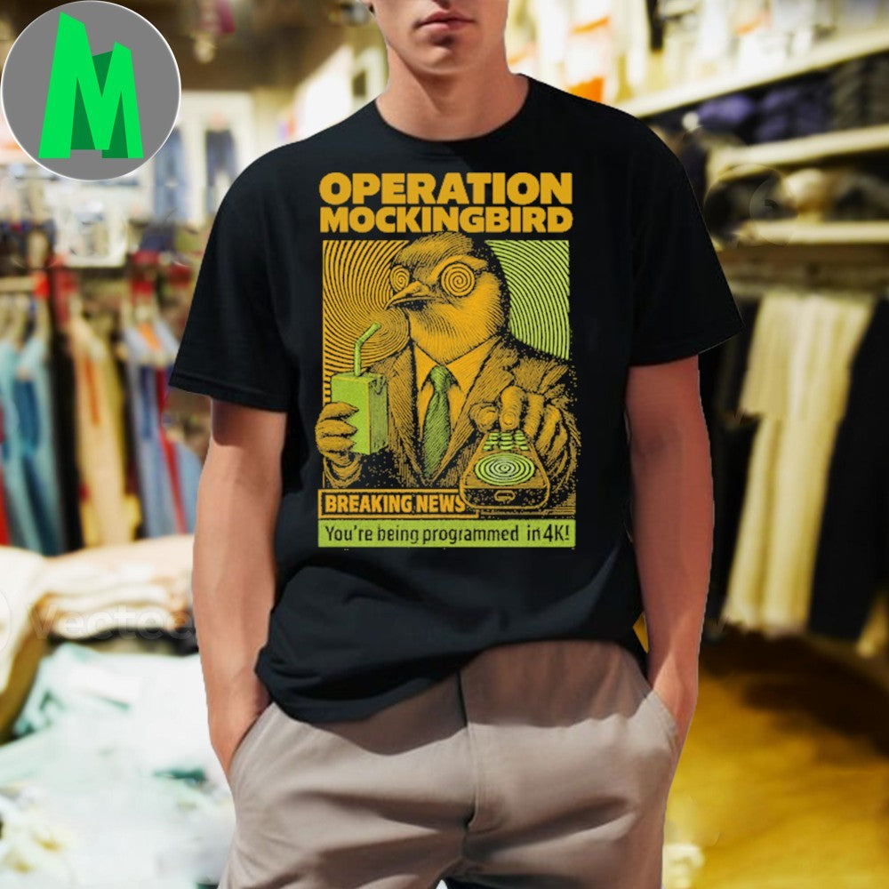 Operation Mockingbird Conspiracy Theory Graphic T-Shirt