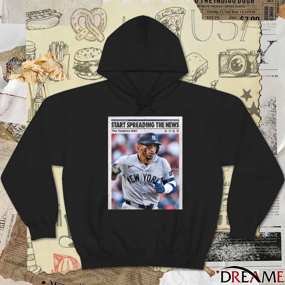 Oracle Park, San Francisco, California Wednesday, March 25, 2026 Start Spreading The News The Yankees Win t-shirt
