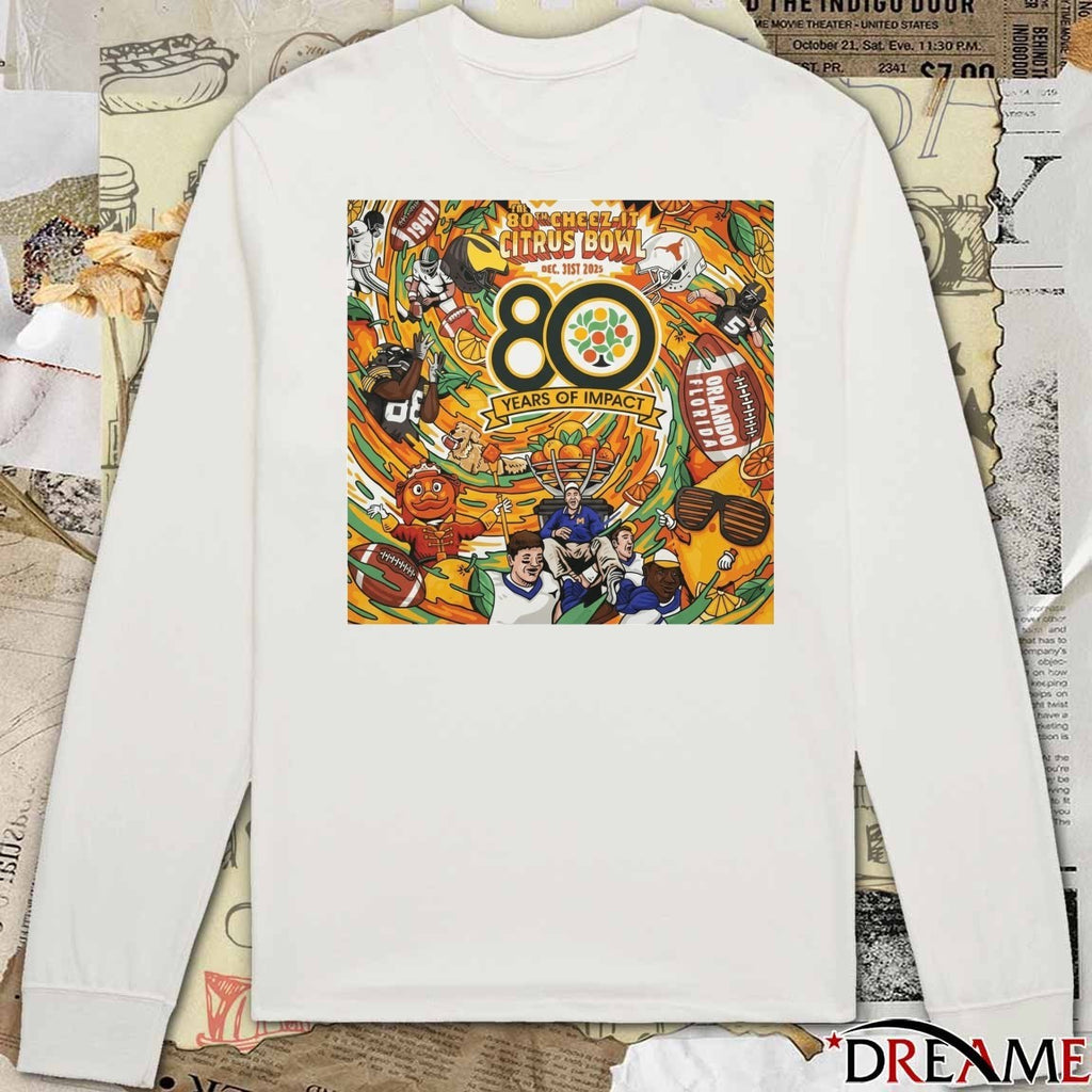 Our 80th Cheez-It Citrus Bowl 80 Years Of Impact At Gnarly Barley Poster t-shirt