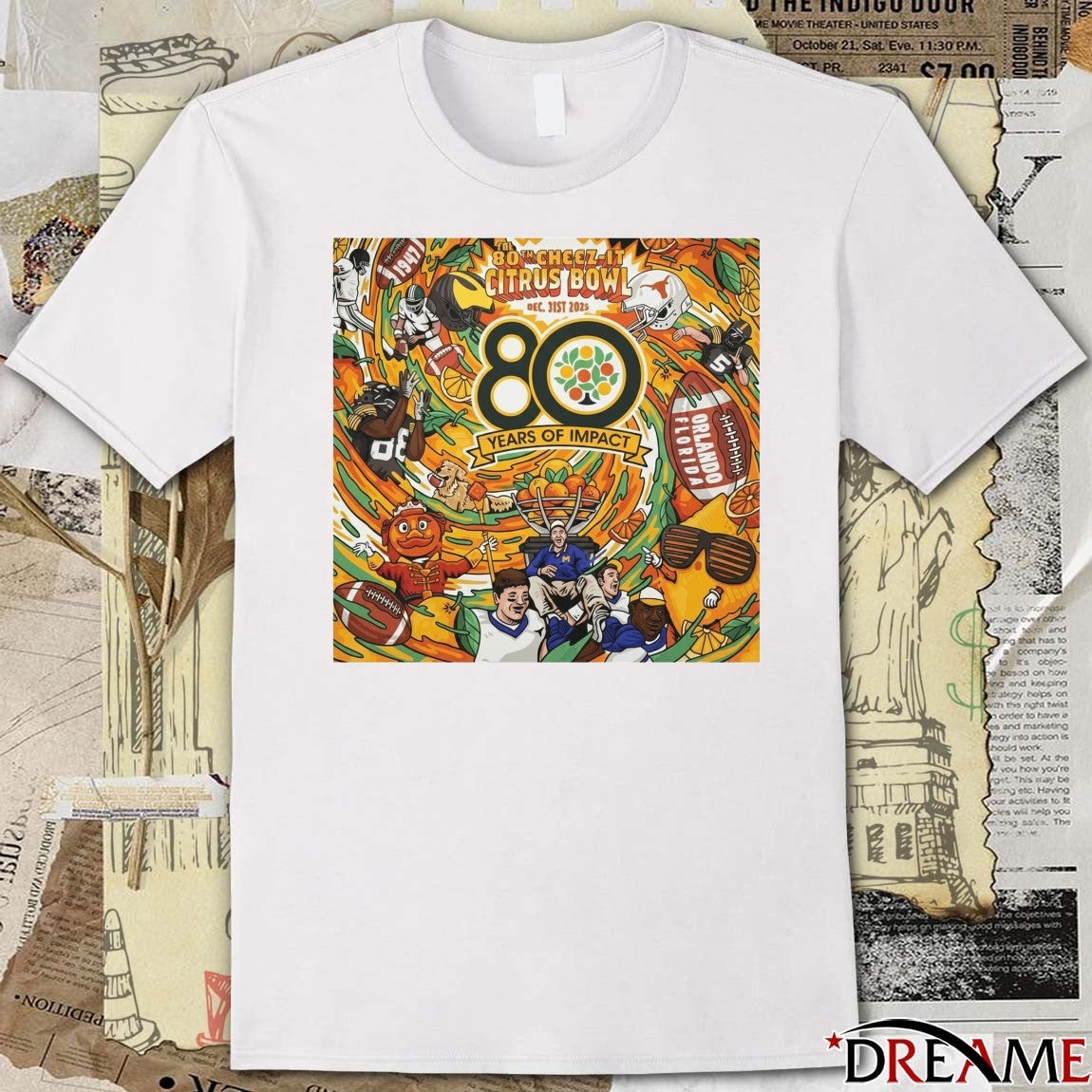 Our 80th Cheez-It Citrus Bowl 80 Years Of Impact At Gnarly Barley Poster t-shirt