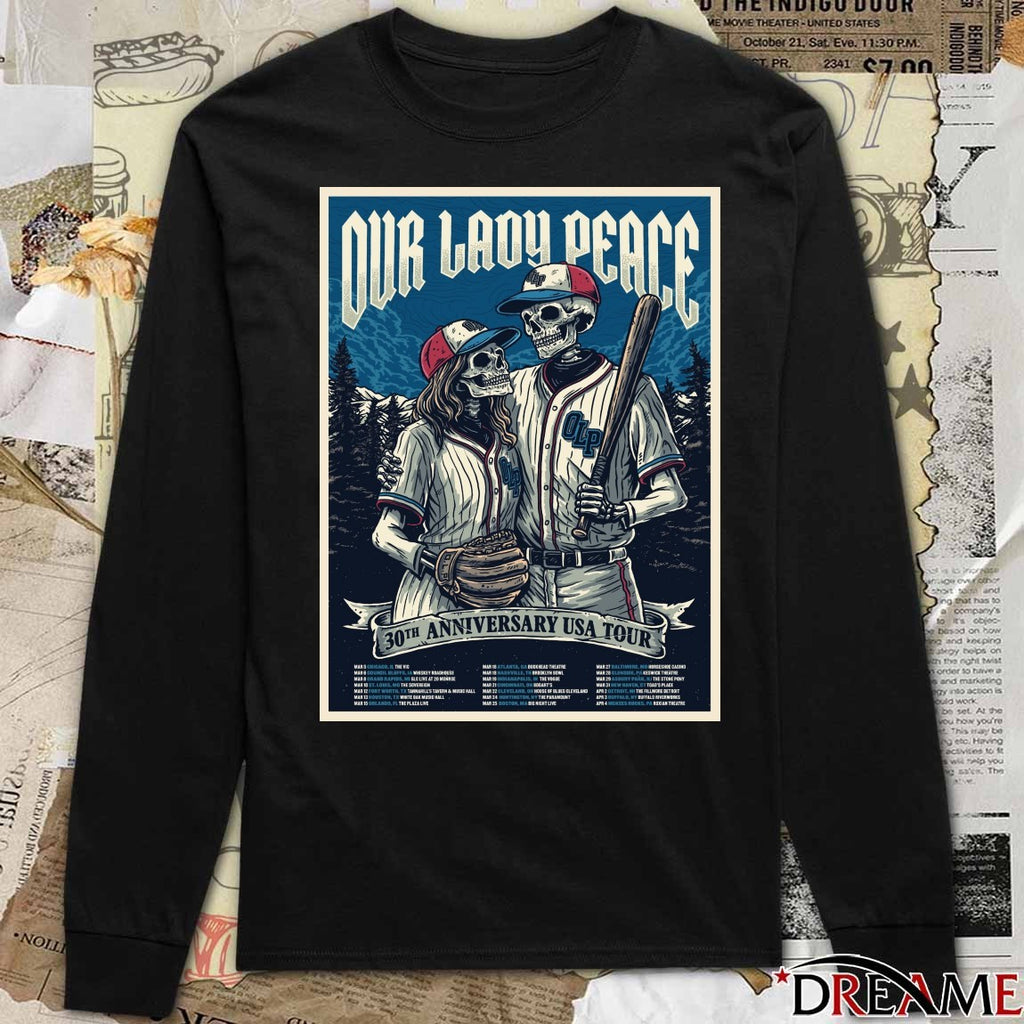 Our Lady Peace 30th Anniversary Tour March 5 – April 4 2026 Poster t-shirt