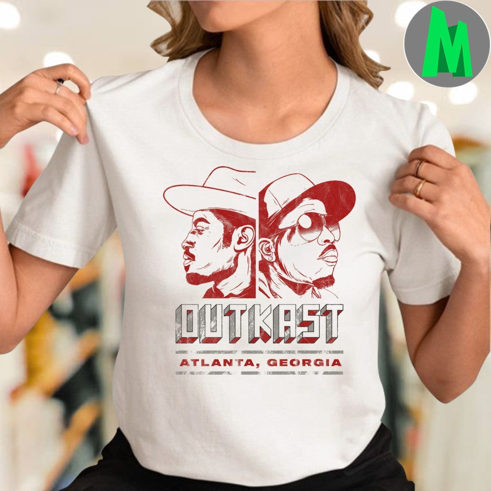 Outkast Atlanta Georgia Classic Hip Hop Graphic T-Shirt