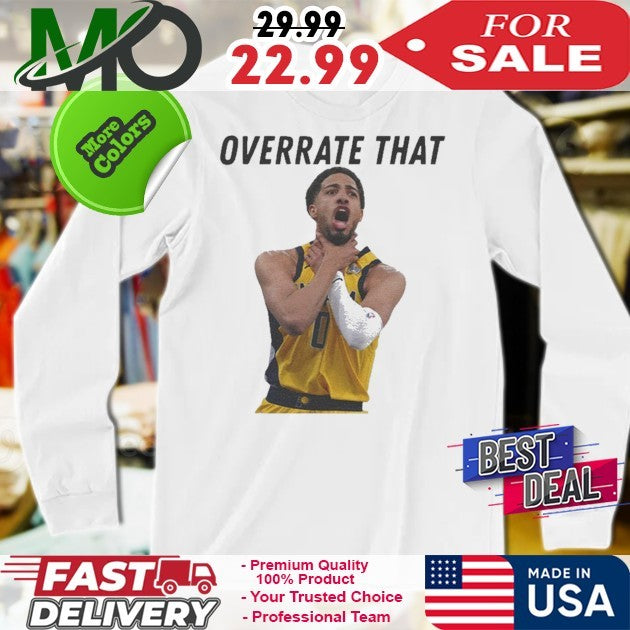 Overrate That Pacers Haliburton Choke Gesture Shirt