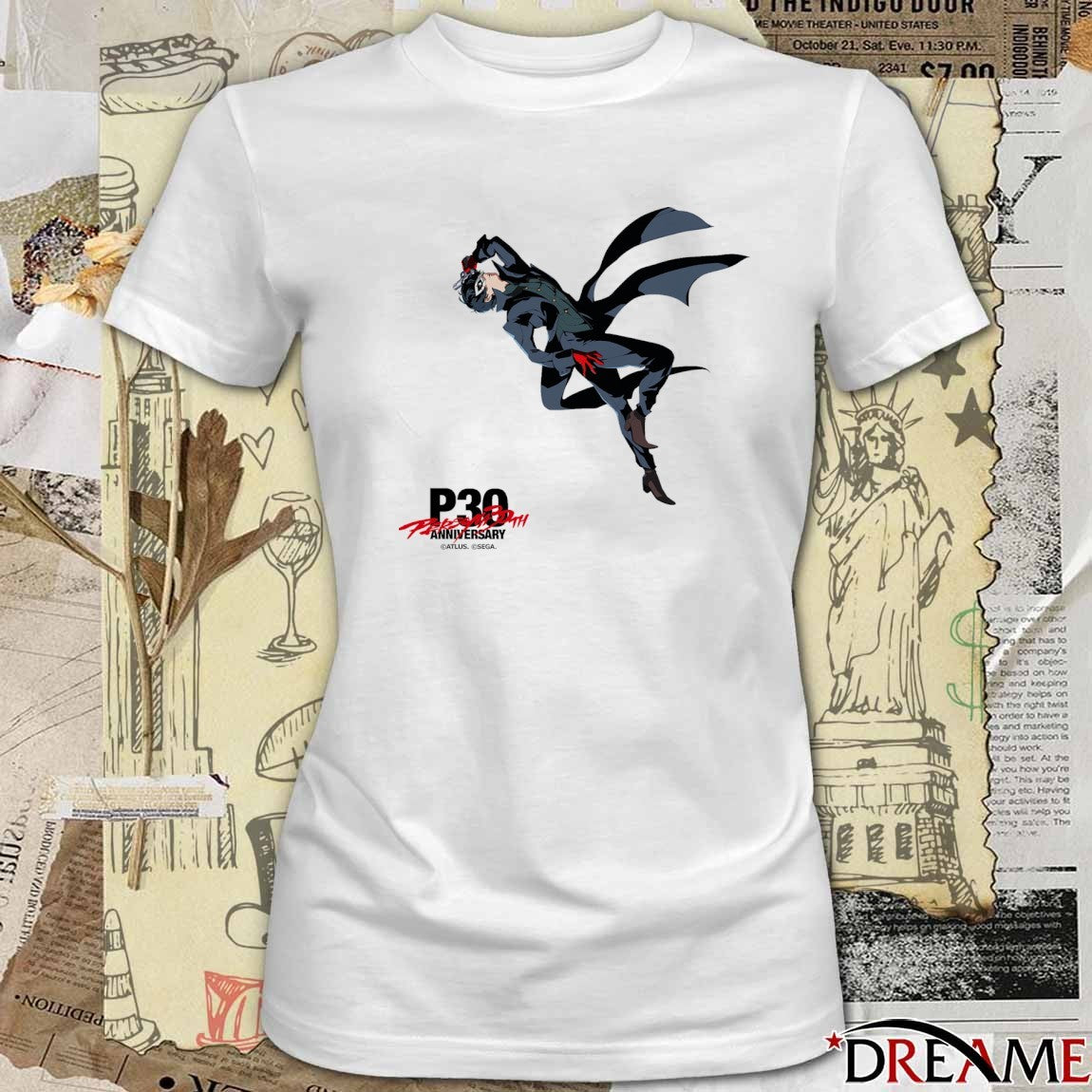 P30th Persona 30th Anniversary Protagonist Illustration Series 7 t-shirt