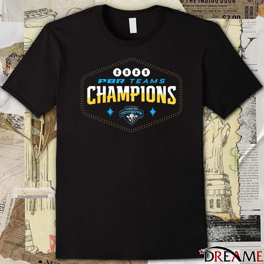PBR 2025 Teams Championship Winners Carolina Cowboys Logo t-shirt