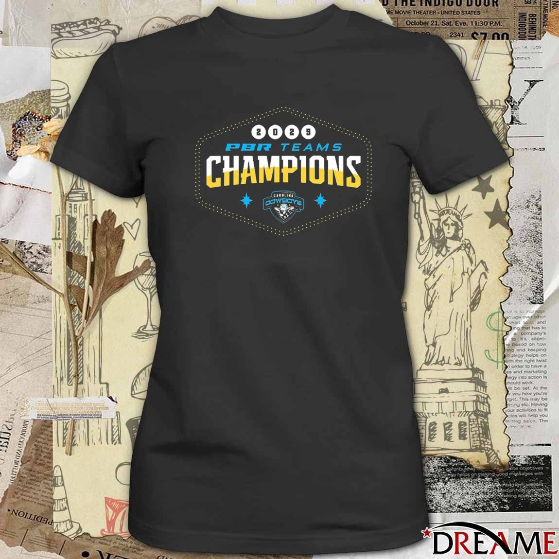 PBR 2025 Teams Championship Winners Carolina Cowboys Logo t-shirt