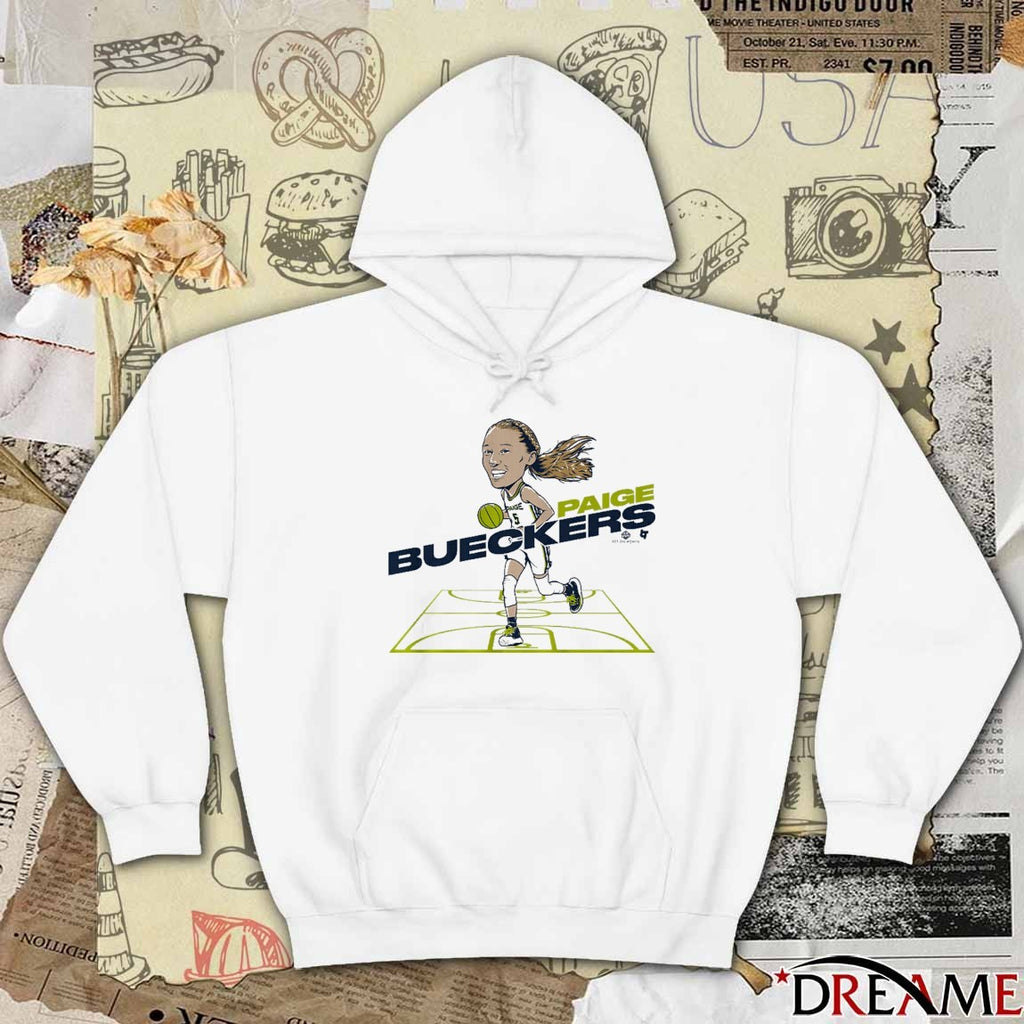 Paige Bueckers Dallas Wings WNBA Caricature 2025 t-shirt