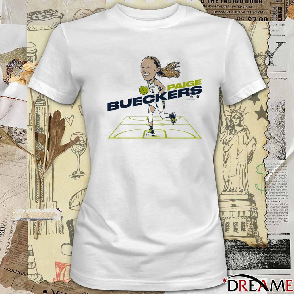 Paige Bueckers Dallas Wings WNBA Caricature 2025 t-shirt