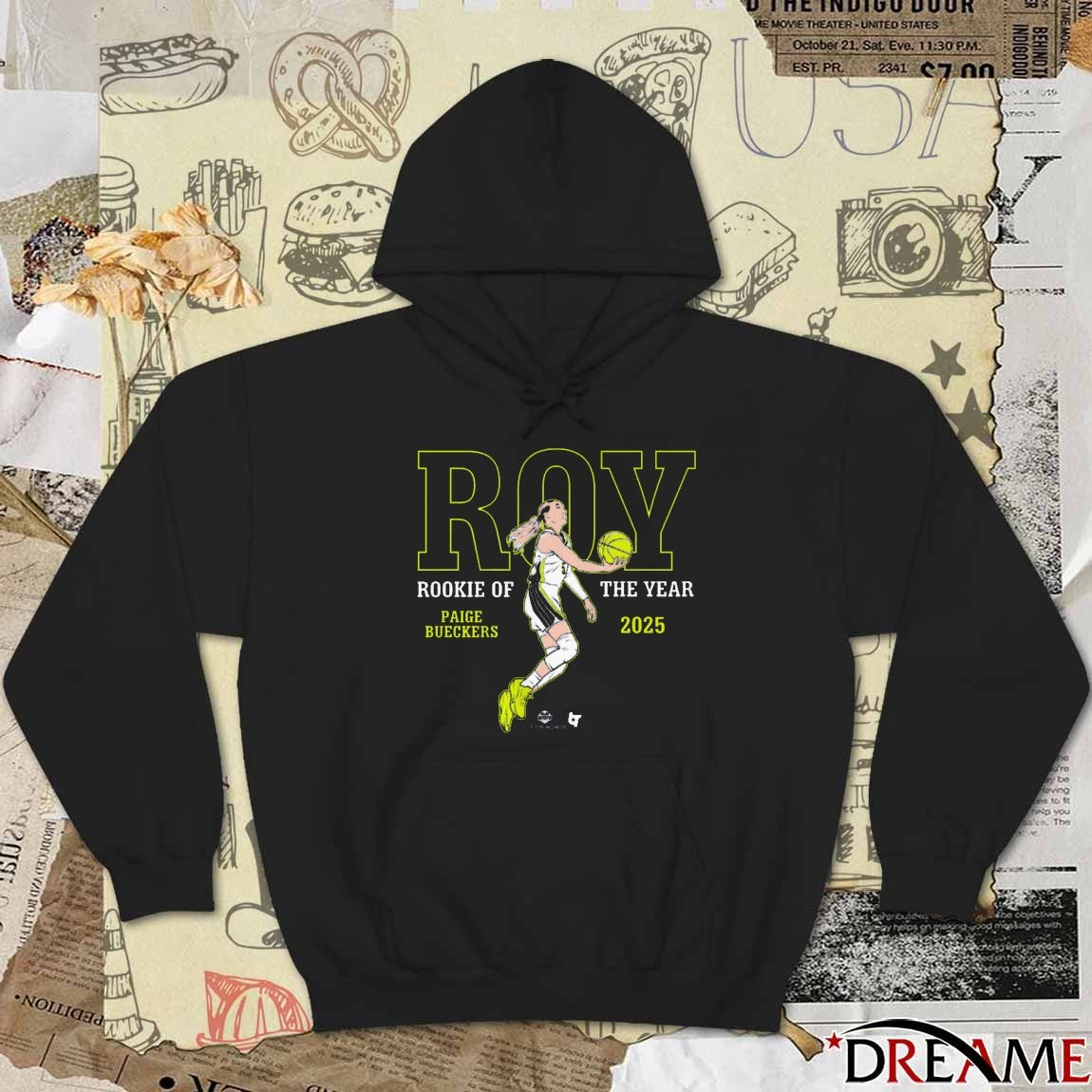 Paige Bueckers Rookie of the Year 2025 Dallas Wings WNBA t-shirt