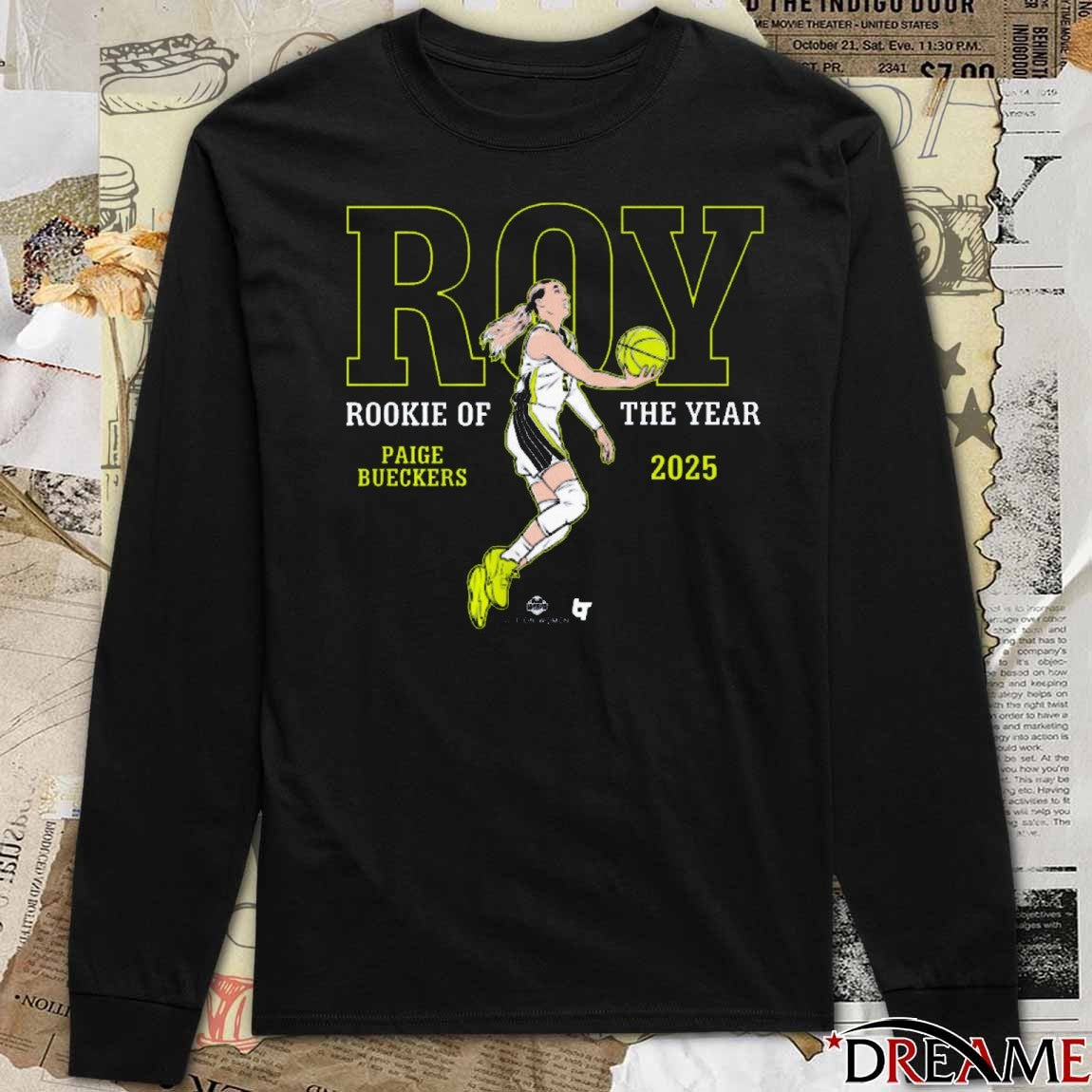 Paige Bueckers Rookie of the Year 2025 Dallas Wings WNBA t-shirt