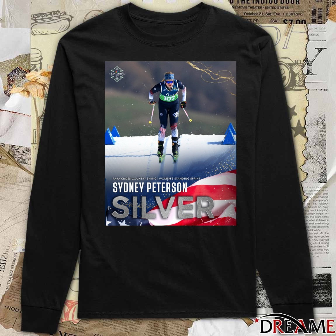 Para Cross-country Skiing Women’s Standing Sprint Sydney Peterson Silver Medal Winter Paralympics t-shirt