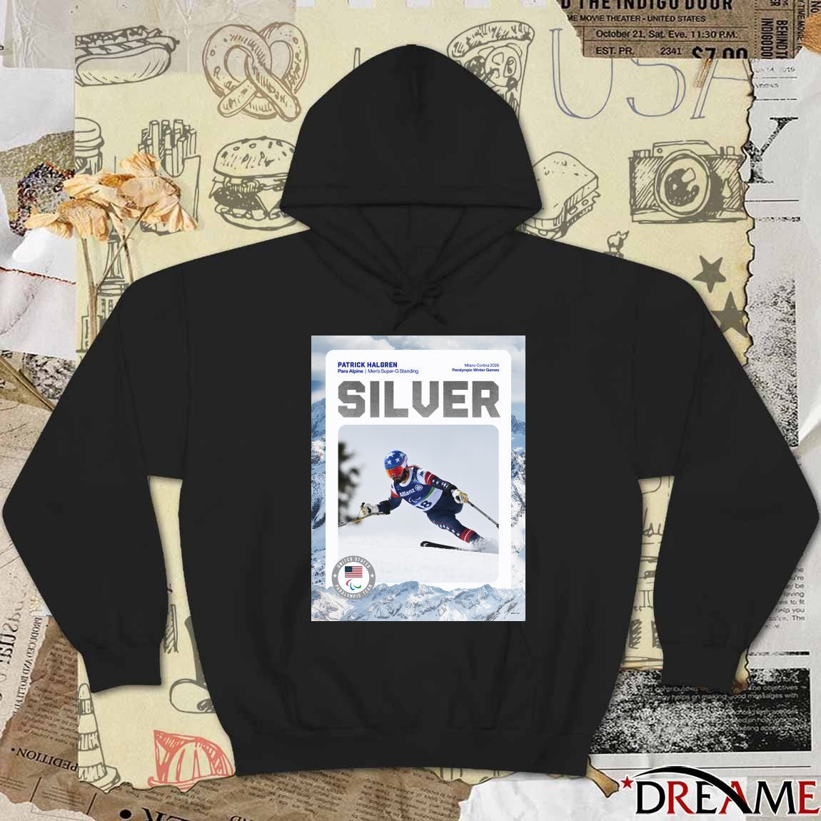 Patrick Halgren Para Alpine Men’s Super-G Standing Milano Cortina 2026 Poster t-shirt