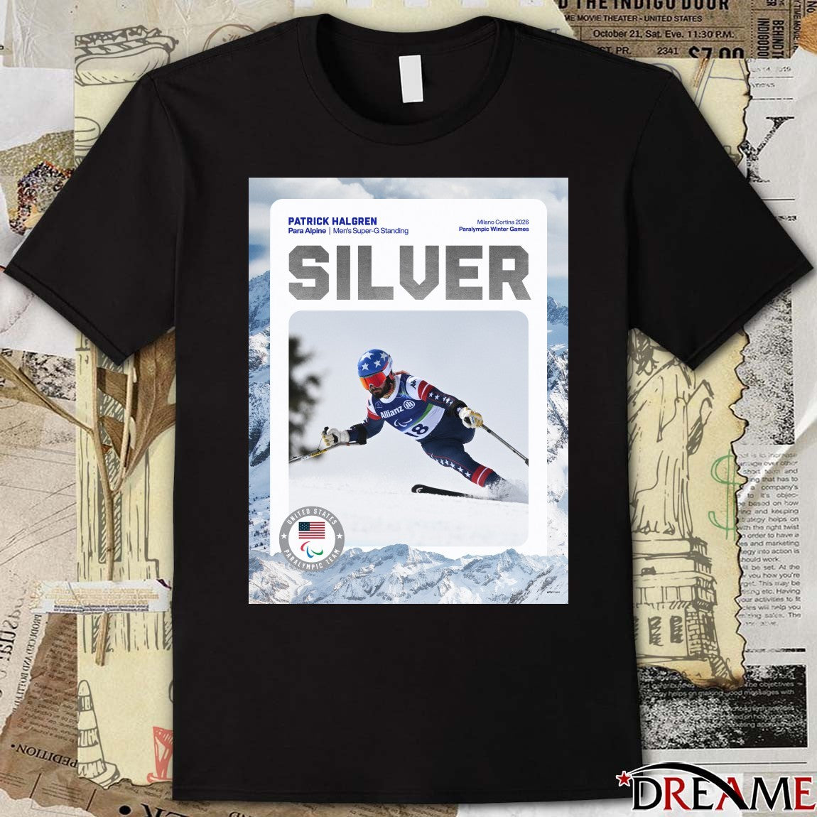 Patrick Halgren Para Alpine Men’s Super-G Standing Milano Cortina 2026 Poster t-shirt