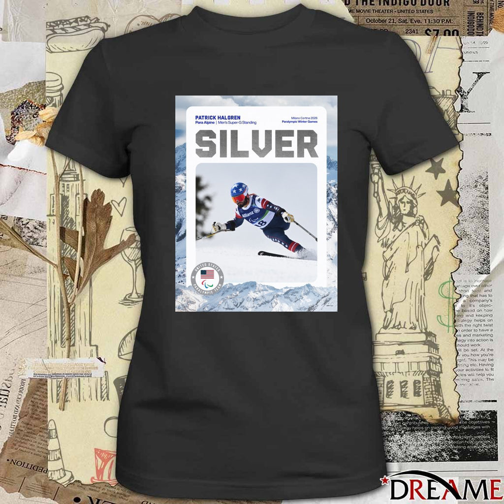 Patrick Halgren Para Alpine Men’s Super-G Standing Milano Cortina 2026 Poster t-shirt