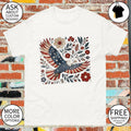 Patriotic Eagle America Graphic floral 4th July 250th Year shirt
